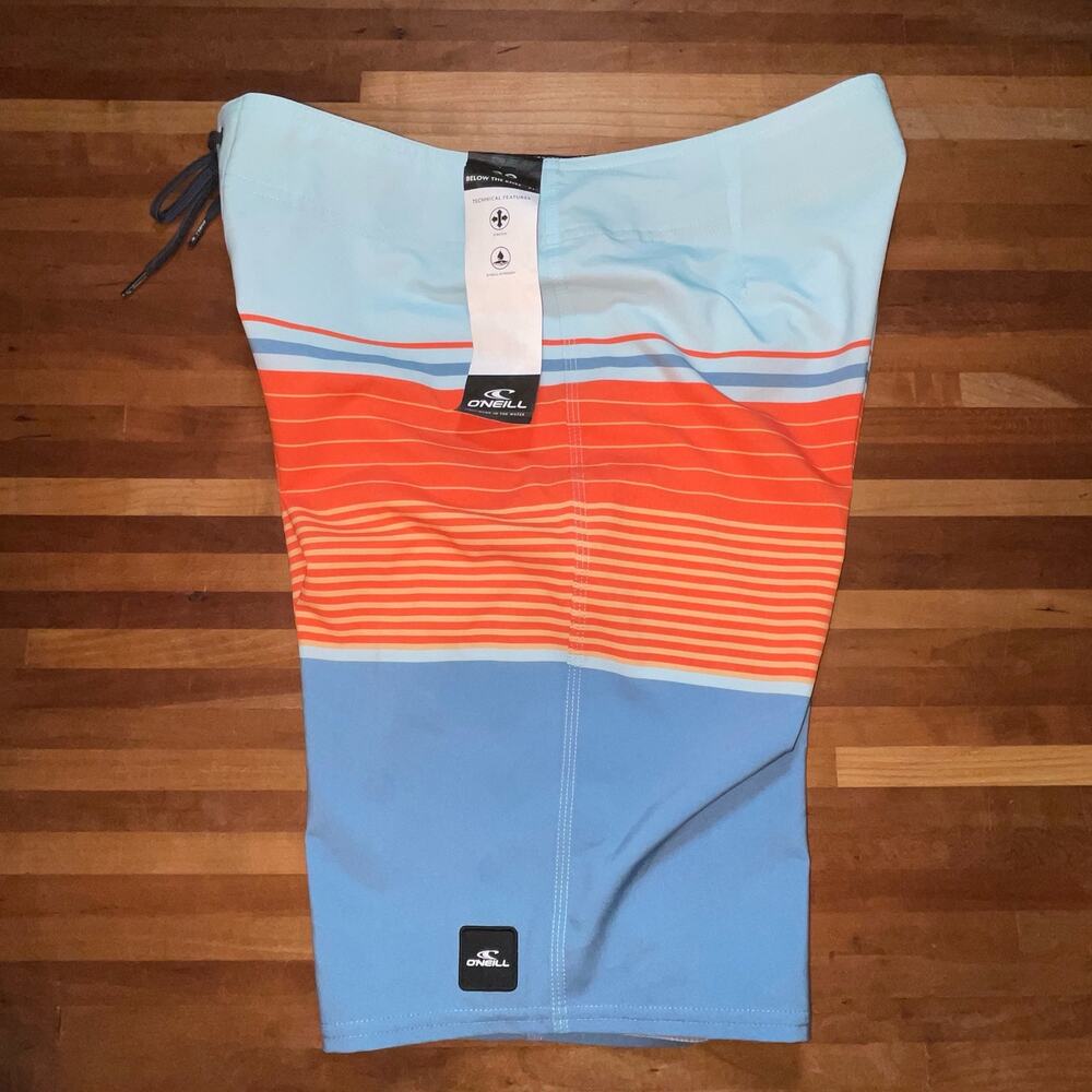 O'NEILL Mens Lennox Stripe 21 Swim, Blue Shadow, 30